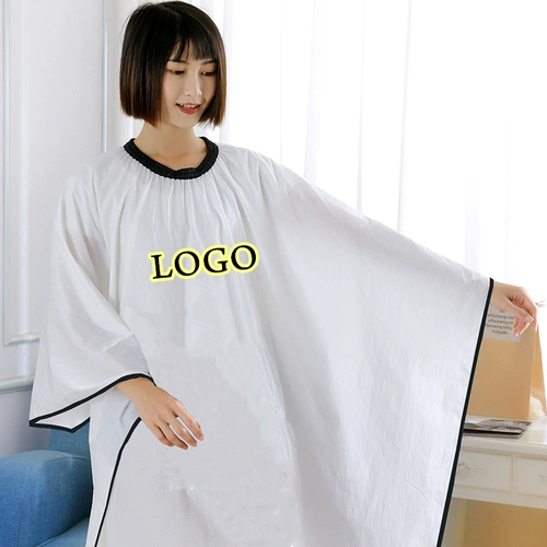 Накидка для стрижки волос, парикмахерский фартук для взрослых, делается под заказ, с печатью вашего логотипа