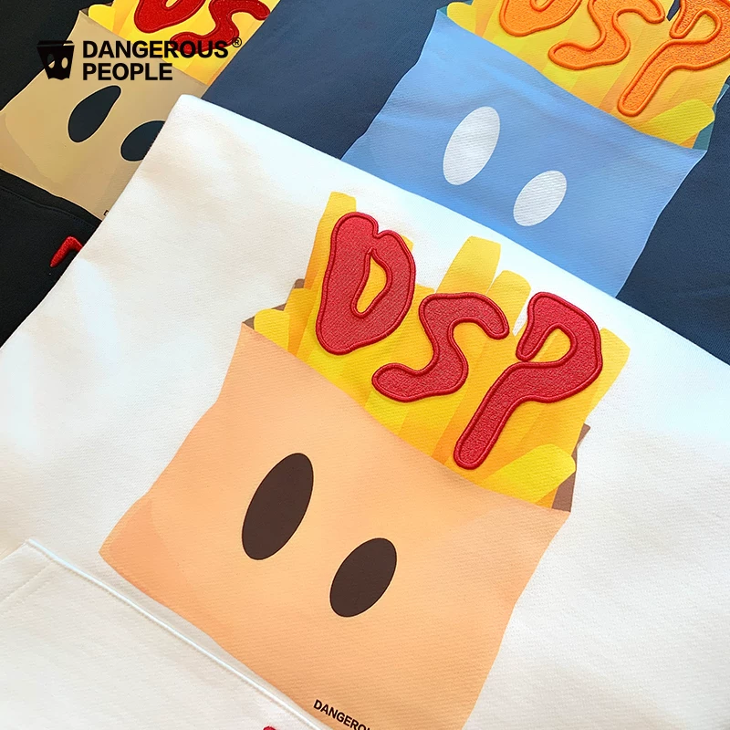 Опасные люди Джокер Сюэ DSP французские fries худи с капюшоном тяжелый модный бренд семейный худи пуловер топ