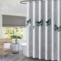 Thickened polyester shower curtain waterproof mold curtain bathroom Bath Curtain home toilet curtain shower room curtain