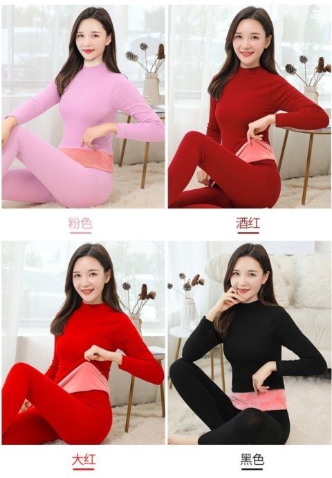 . Quần lửng cho bé gái Quần ôm siêu dày cộng với bộ đồ nhung dày của bộ đồ lót nữ mùa đông nhiệt cao nửa - Áo ấm áo giữ nhiệt