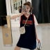 Mùa hè 2019 của phụ nữ Pháp retro một từ váy thể thao vest gió rất cổ tích Pháp váy mùa hè - A-Line Váy đầm xòe tuổi trung niên A-Line Váy