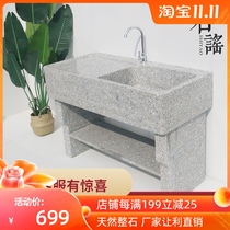 Stone pool full stone laundry basin with washboard laundry trough household balcony marble custom sink outdoor single pool