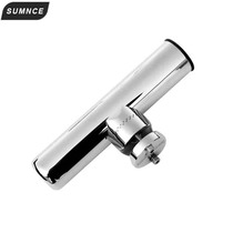 Boat fishing bracket stainless steel fishing rod holder 32mm guardrail 360-degree rotating adjustable fishing rod bracket