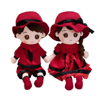 Newlywed couple bed press doll wedding celebration baby pair wedding gift wedding room bed decoration new high-end Chinese style