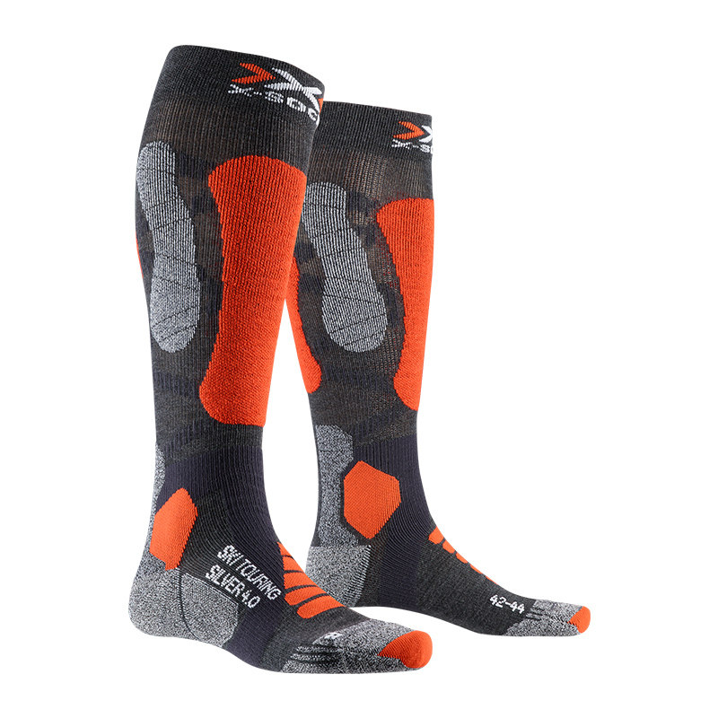 X-SOCKS 4 0 silver ion itinerant men and women professional ski socks long cylinder warm single double board sports socks