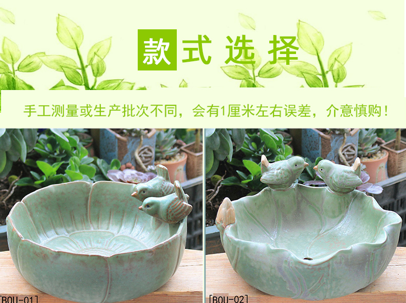 Fleshy large - diameter platter dedicated pot special offer a clearance of pottery and porcelain up creative meat meat extra large the plants flower pot