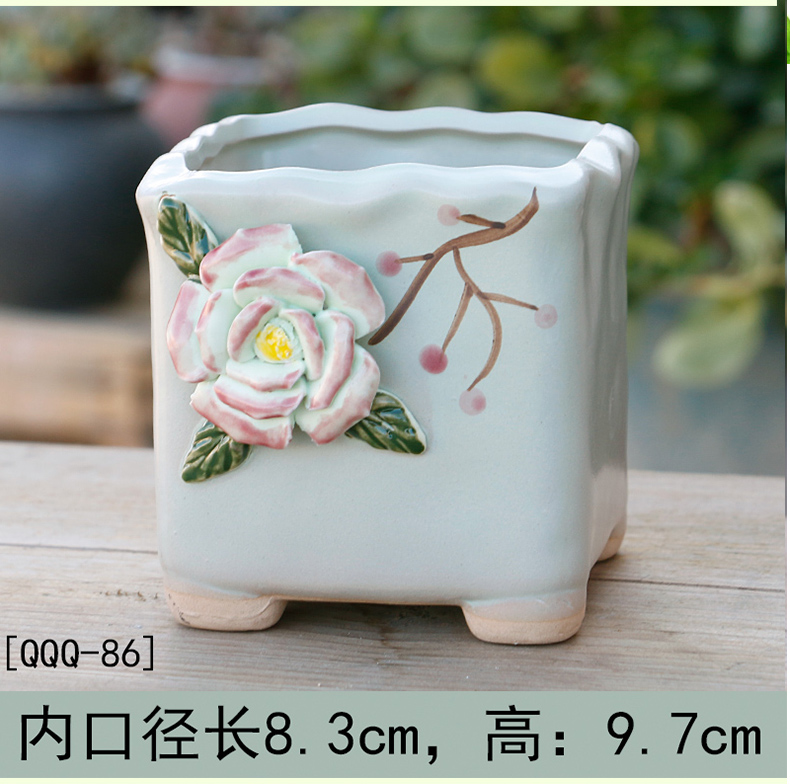 Contracted more special offer a clearance of creative move meat meat meat flowerpot ceramics coarse pottery indoor the plants flower pot in large diameter