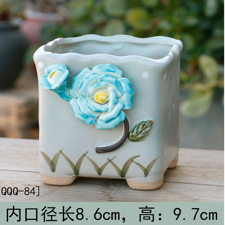 Contracted more special offer a clearance of creative move meat meat meat flowerpot ceramics coarse pottery indoor the plants flower pot in large diameter