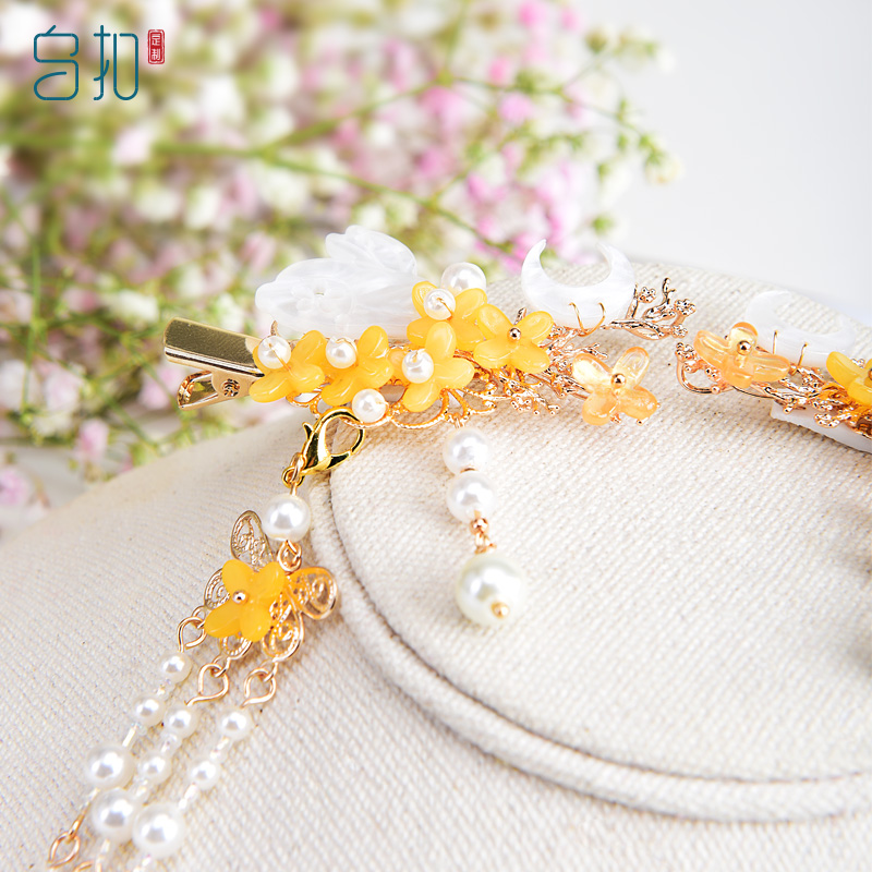 Ubuckle Cute Rabbit Child Hanfu Hair Accessories Girl China Wind Ancient Clothing Accessories Little Girl Ancient Wind Hair Clip Flow Su