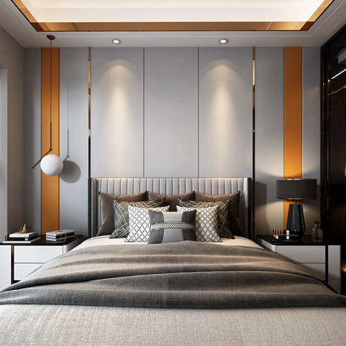 Настенная доска жесткая сумка телевизор Фоны Стена Light Luxury Modern Master Master Sleed Marticid