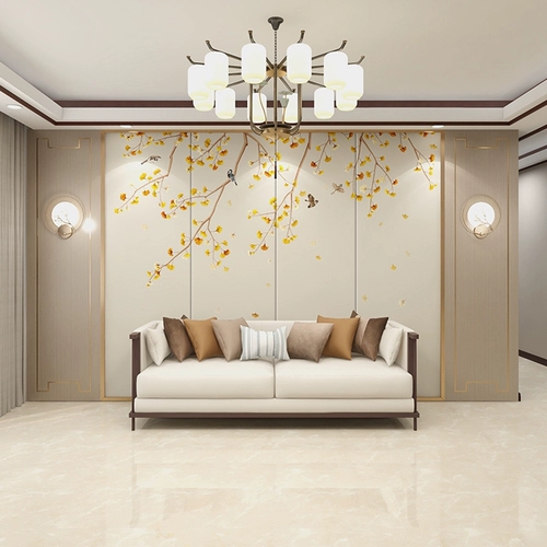 Индивидуальная новая китайская стиль цветок, птиц и птиц гинкго лист гостиной