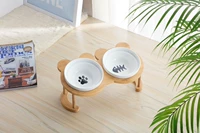 Симпатичный бамбук и черная рыбная кость+набор двойной чаши