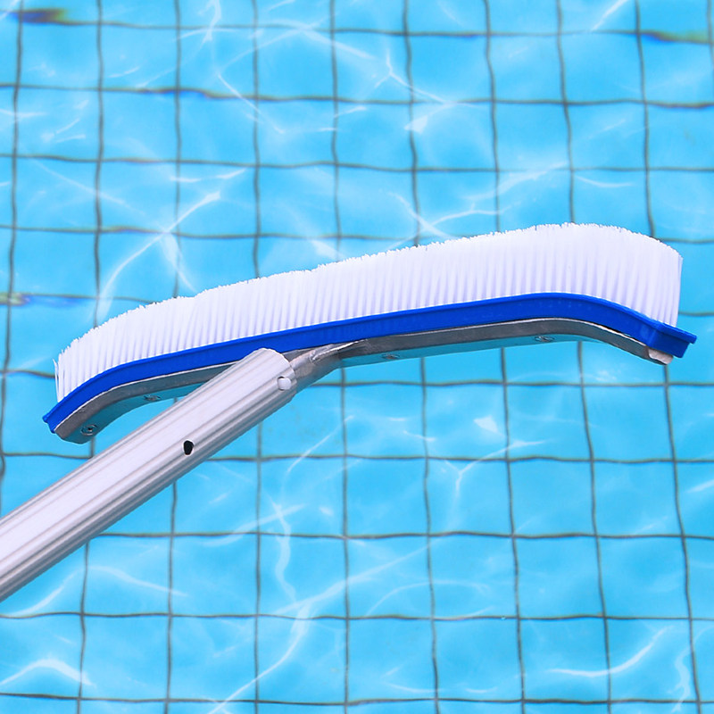 Swimming pool brush cleaning tool Fish pond stainless steel wire brush brush pool wall brush cleaning brush cleaning aluminum adhesive pool brush