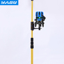 Level tripod 3 4 meters level ceiling telescopic rod Aluminum alloy infrared bracket lifting support rod