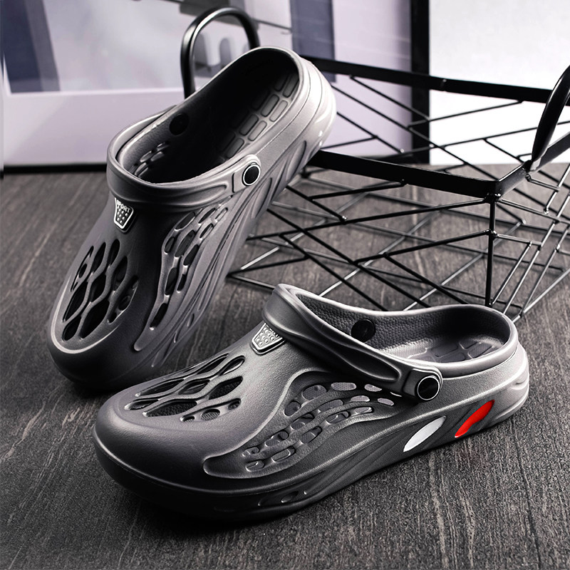 Slippers Men's Summer Outwear Dongle Shoes Outdoor Men's Non-slip Personality 2022 New Beach Semi-Tug Tide Cool Tug