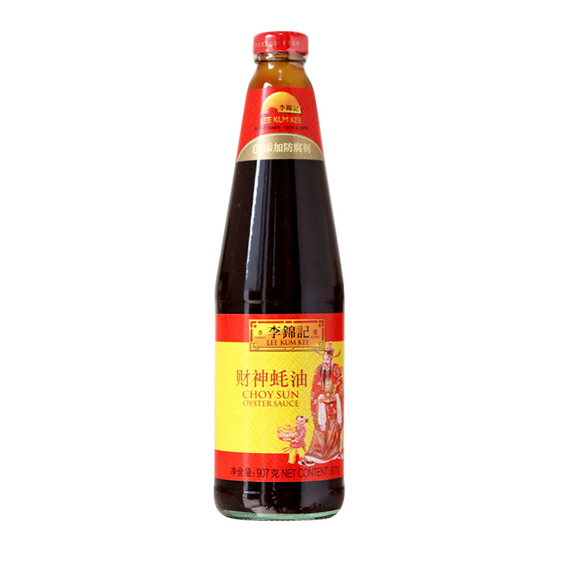 Lee Kum Kee God of Wealth Oyster Sauce 907g*1 Bottle Fresh No Addition BBQ Hot Pot Dipping Sauce Stir-fried Vegetables Pickled Classic Oyster Sauce
