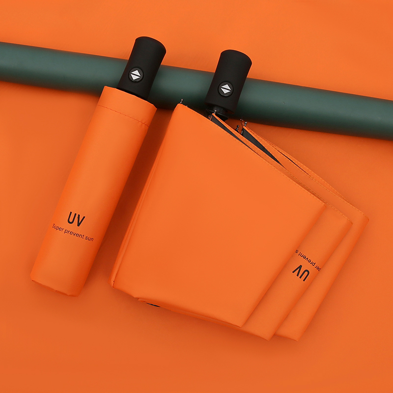 Fully automatic umbrella female sunny and rain-proof sun protection against UV folding and custom logo advertising beach umbrella