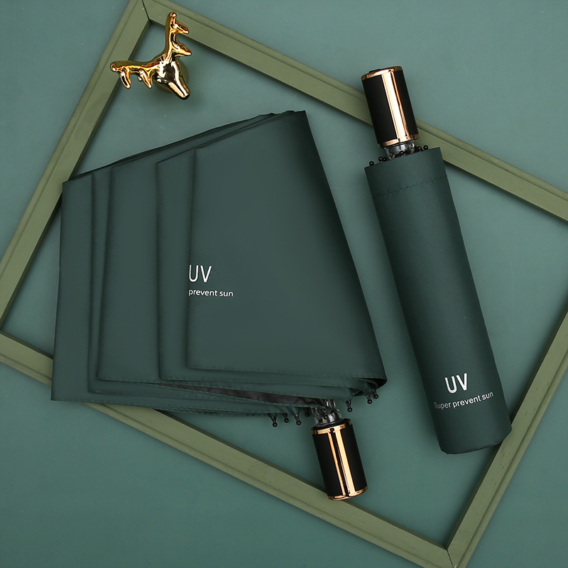 Automatic umbrella Female sunny and rain dual-use male folding sunshade sunscreen UV protection custom logo advertising sun umbrella