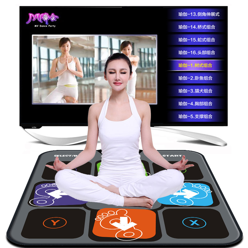 HD MTV Dance Blanket Solo double yoga Fitness Square Dance TV Dual-use Street Dance Machine Home