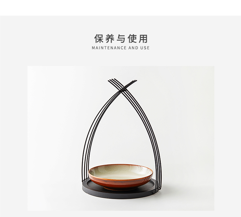 Japanese ceramics new creative artistic conception hotel restaurant hotel club convergence cold dish organic characteristics tableware