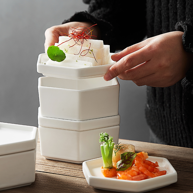 Creative Japanese ceramics irregular sauce dish the hotel restaurant food cold food cold dish plate tableware artistic conception