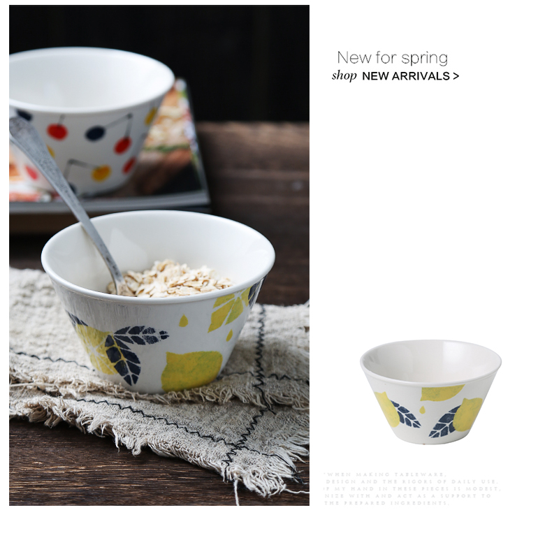 Japanese ceramics tableware, lovely fruit salad bowl ins creative web celebrity beautiful eat a bowl of cereal bowl