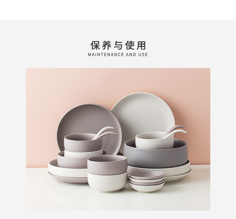 Ins household jobs ceramic tableware suit Japanese Nordic light key-2 luxury web celebrity creative nice single soup bowl rainbow such use