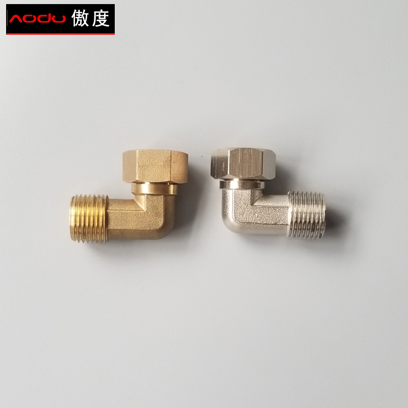 Copper 4 min internal and outer wire extended curved corner joint extended moving corner active cleaning machine tap accessories