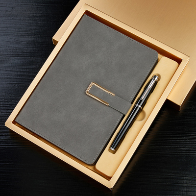 定制商务笔记本子记事本精致简约A5公司会议记录本工作办公日记本订做可印logo大学生皮面手账本加厚内页定做