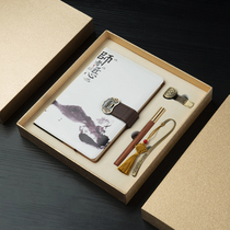 Teachers Day to send men and women teachers notebook exquisite simple retro notepad Chinese style creative record book practical gift A5 business gift box set heartfelt gratitude diary