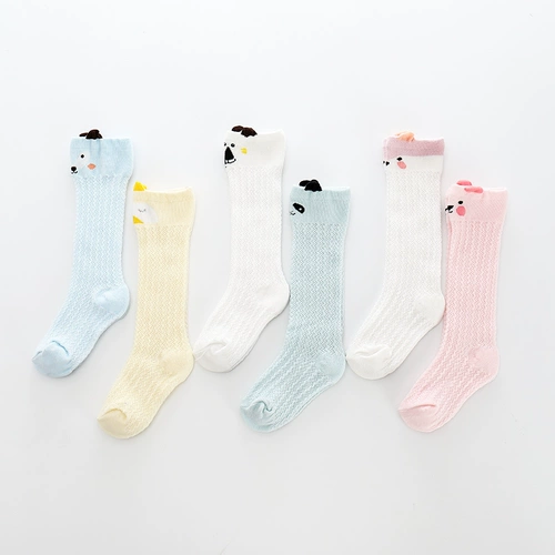 Детские осенние хлопковые летние гольфы, тонкие носки для новорожденных, средство от комаров, 0-3 лет