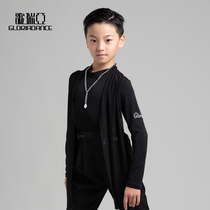 Gruiya childrens dance clothes new boys Latin modern dance net gauze jacket performance uniforms 5032