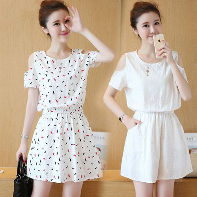 韩版连衣裙女春季新款女裙蕾丝边过膝裙子女百搭针织毛衣女装春装