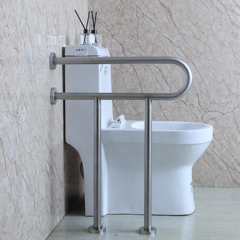 304 stainless steel toilet armrest disabled elderly toilet toilet accessible safety non-slip railing handicapped-Taobao