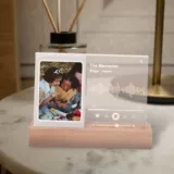 Светодиодный свет Мгновенную камеру фоторамка Акриловая музыкальная фотограмма