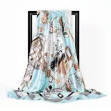 Модный шелковый квадратный шарф для женщин Новый шейный галстук