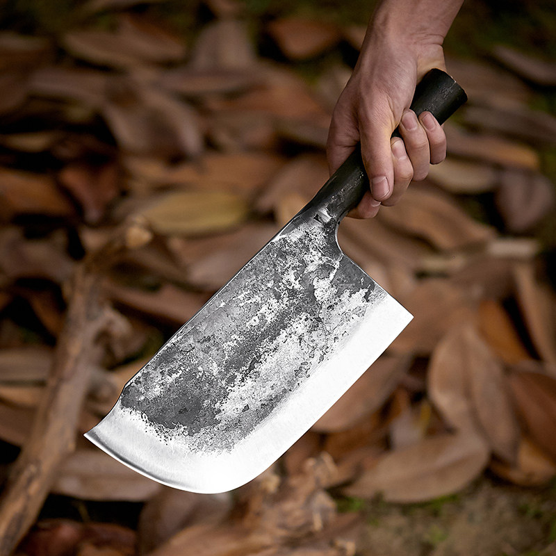 Sanjian hand forging commercial butcher plus heavy type machete bone knife bone cutting knife cutting chicken duck ribs special knife