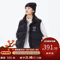 PSO Brand Little Bear blowing air vest men and women autumn and winter Tide Brand inflatable jacket sleeveless jacket