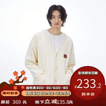 PSO Brand hemp pattern solid color v-neck cardigan sweater men Spring Autumn Tide Brand sweater coat couple