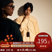 PSO Brand Little Ghost Wang Linkai design Oxford shirt men long sleeve cotton shirt coat couple