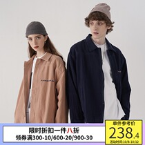 PSO Brand autumn and winter harbor wind trend ribbon tooling jacket Tide Brand couple short coat mens casual top