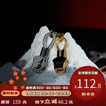 PSO BrandLOGO zipper necklace titanium steel material personality pendant chain for men and women Tide brand accessories