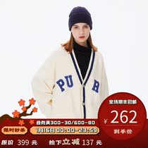 PS0 Brand towel embroidered double pocket V-neck cardigan sweater mens autumn and winter knitwear coat couple sweater sweater