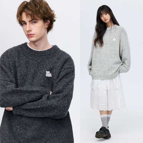 PSO Brand Шерстяной бархатный свитер для отдыха, парная одежда для влюбленных