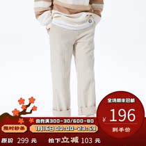 PSO Brand twill woolen fabric tooling trousers mens Tide Brand loose straight tube pants spring and autumn casual pants