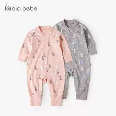 Koala nose and nose baby one-piece clothes cotton spring and autumn men and women Baby out clothes newborn long sleeve climbing suit