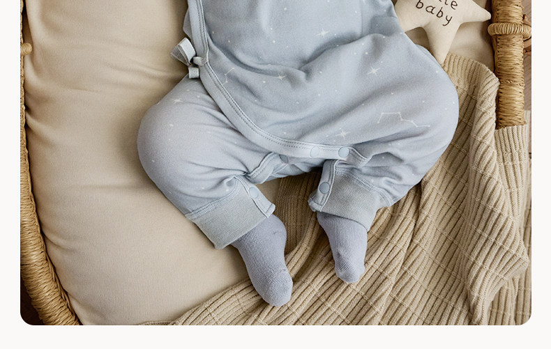 考拉鼻鼻[妙趣小元素·简约素净花型]新生婴儿连体衣服纯棉包屁衣 — 11