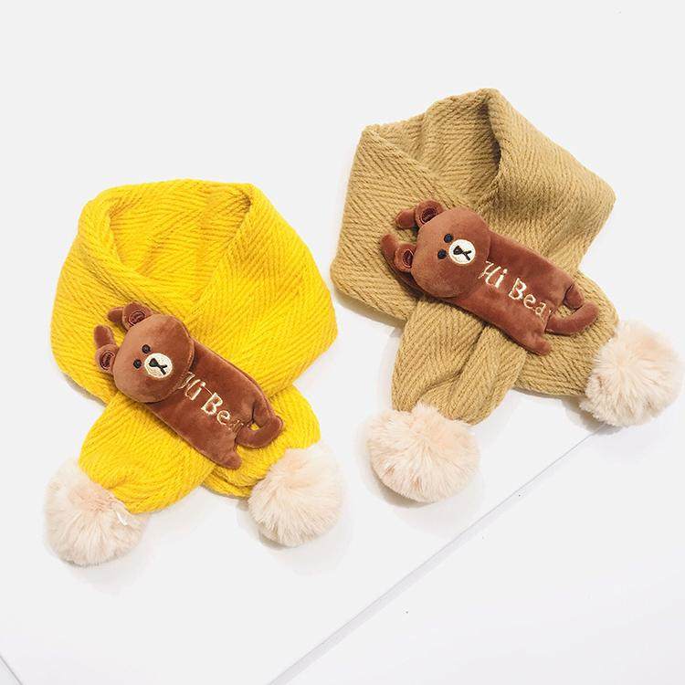 Children's scarves women's wool thread Cartoon Scarves girls Winter Yansends girls Children's waistlines Winter warmth