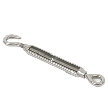 304 stainless steel open body flower basket screw bolt wire rope tensioner tight rope spiral rigging hook CCM4-24