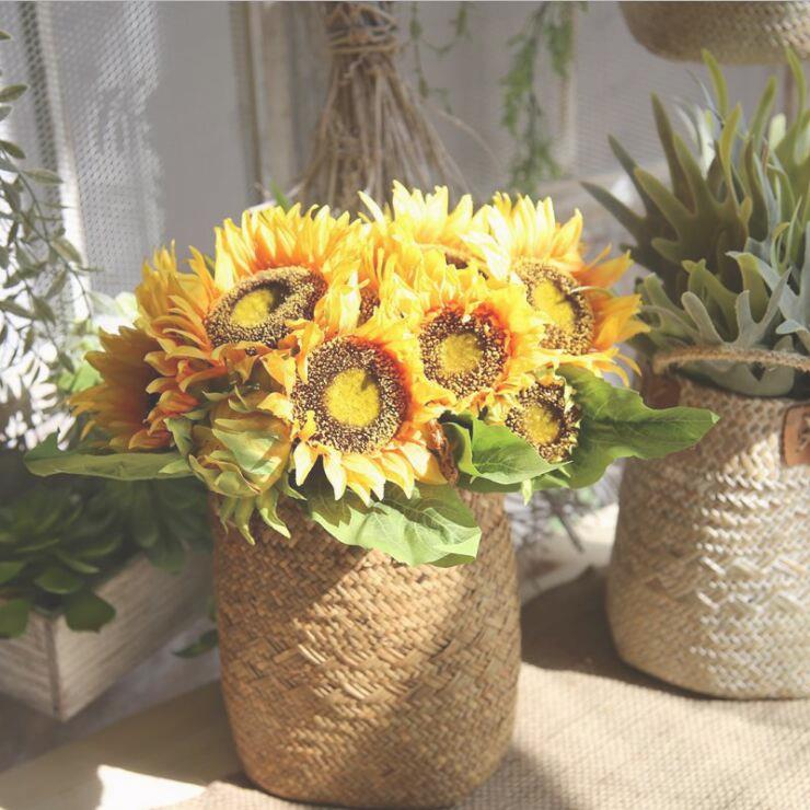 Simulation Bouquet Sunflower Sunflower Dance Props Creative Home Living Room Drying Flowers Decoration Fake flowers Flowers Hem